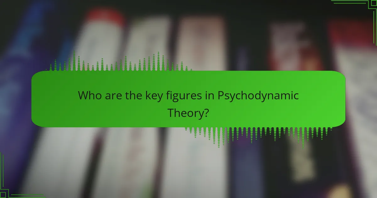 Who are the key figures in Psychodynamic Theory?